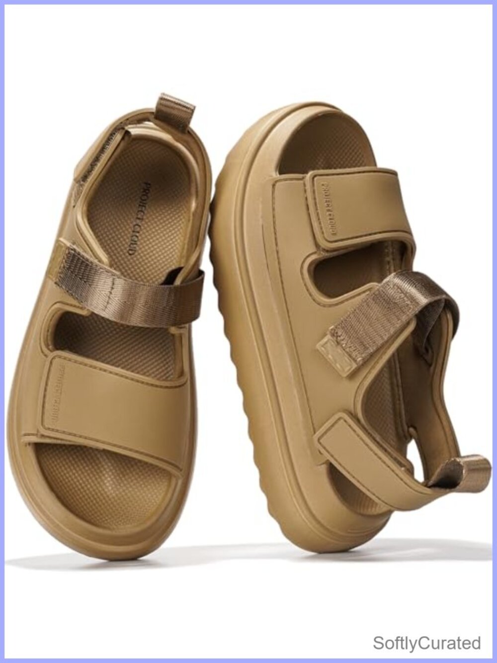 Platform Sandals Soft Memory Foam Insole Adjustable Strap Open Toe